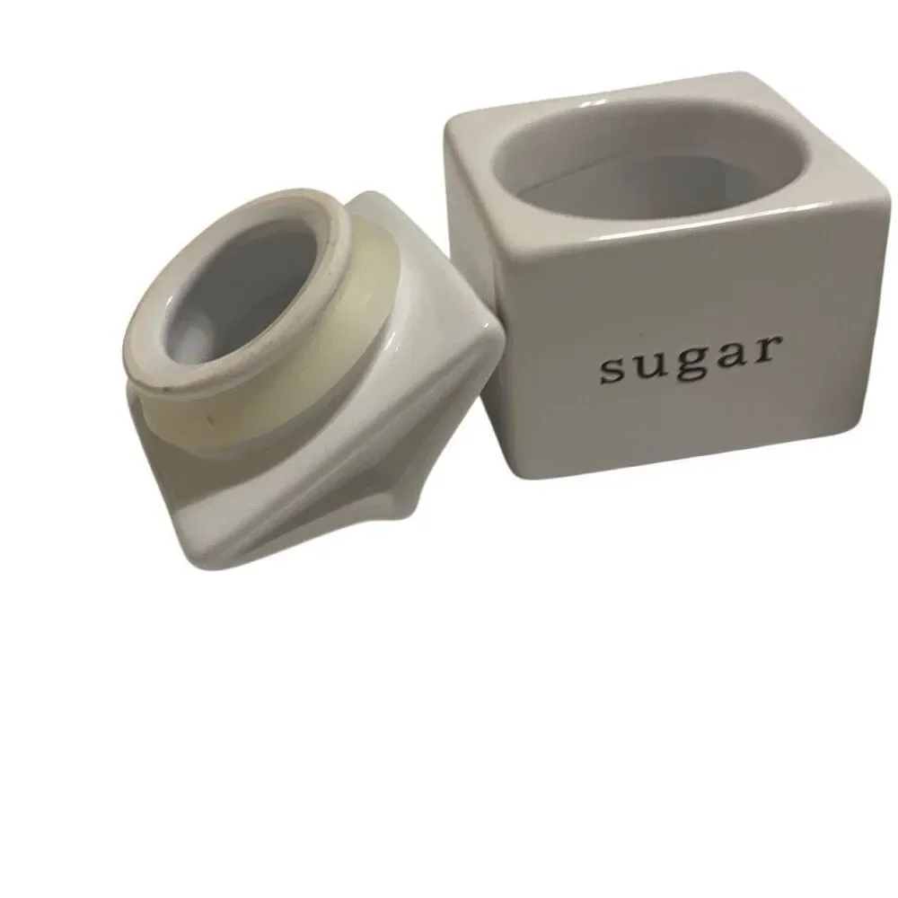 Crate&Barrel White Sugar and Cream Set